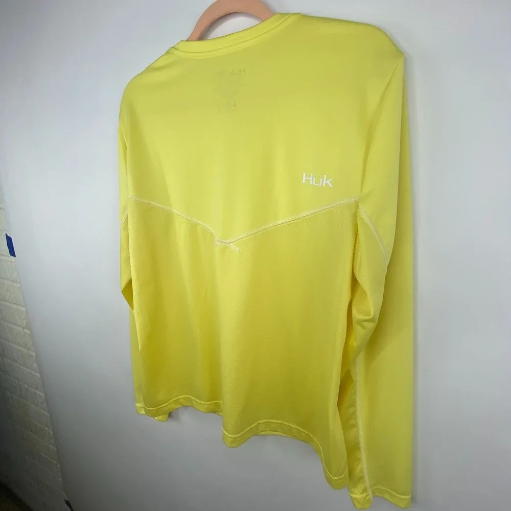 Huk Performance Fishing Long Sleeve‎ Shirt Men's Sz XL Stretch Breathable